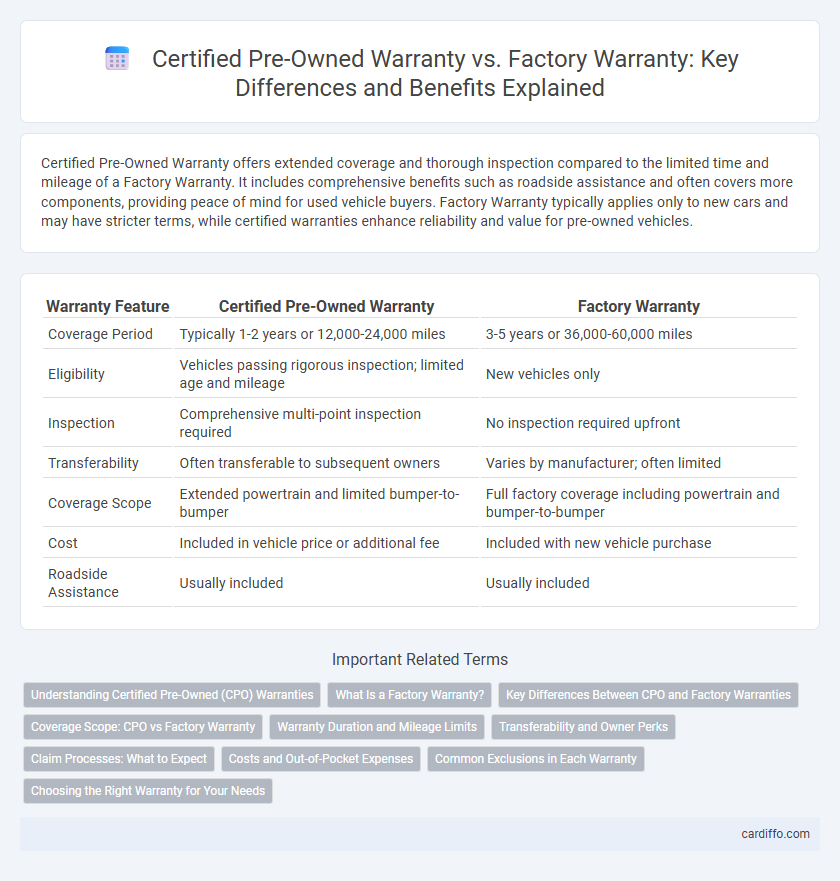 Certified Pre-Owned Warranty vs. Factory Warranty: Key Differences and Benefits Explained