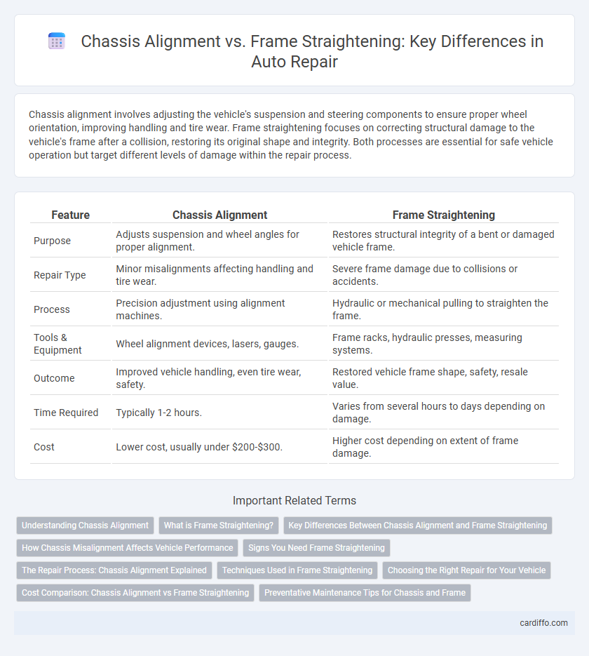 Chassis Alignment vs. Frame Straightening: Key Differences in Auto Repair