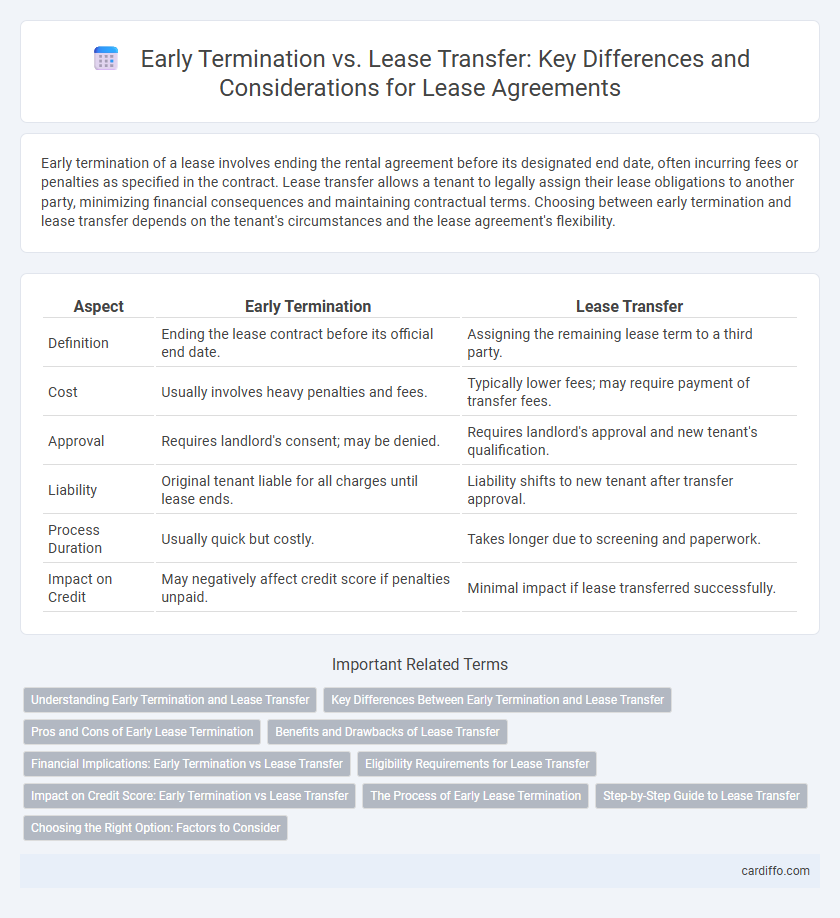 Early Termination vs. Lease Transfer: Key Differences and Considerations for Lease Agreements