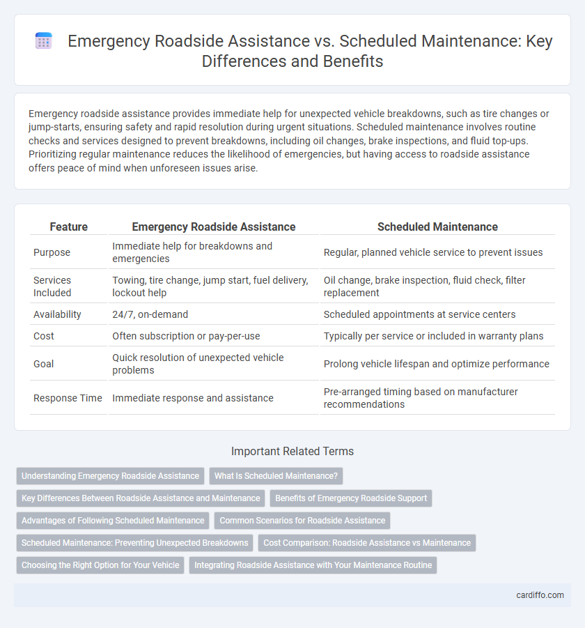Emergency Roadside Assistance vs. Scheduled Maintenance: Key Differences and Benefits