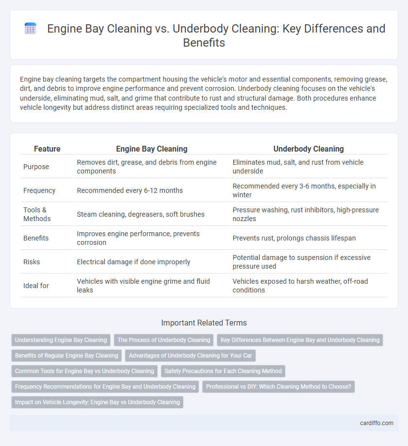 Engine Bay Cleaning vs. Underbody Cleaning: Key Differences and Benefits