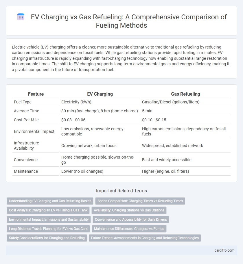EV Charging vs Gas Refueling: A Comprehensive Comparison of Fueling Methods