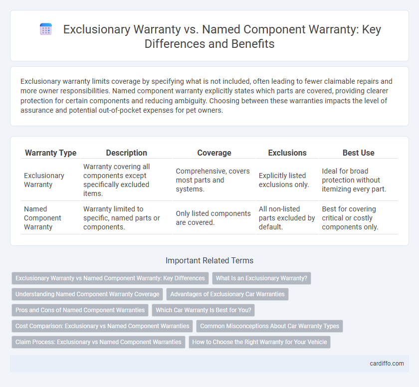 Exclusionary Warranty vs. Named Component Warranty: Key Differences and Benefits