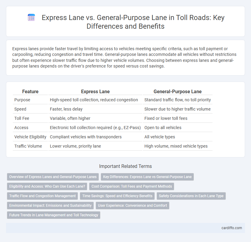Express Lane vs. General-Purpose Lane in Toll Roads: Key Differences and Benefits