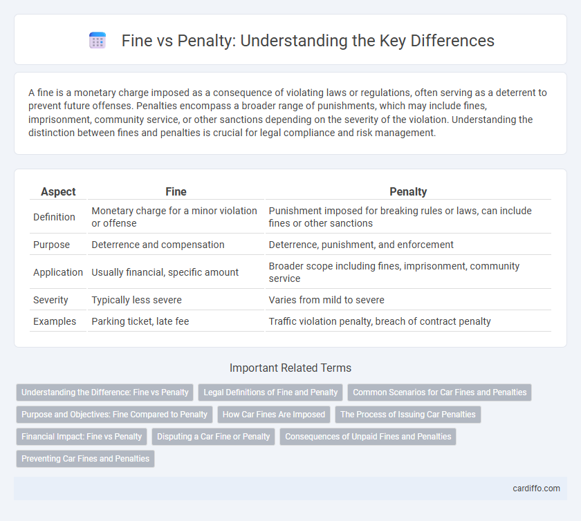 Fine vs Penalty: Understanding the Key Differences