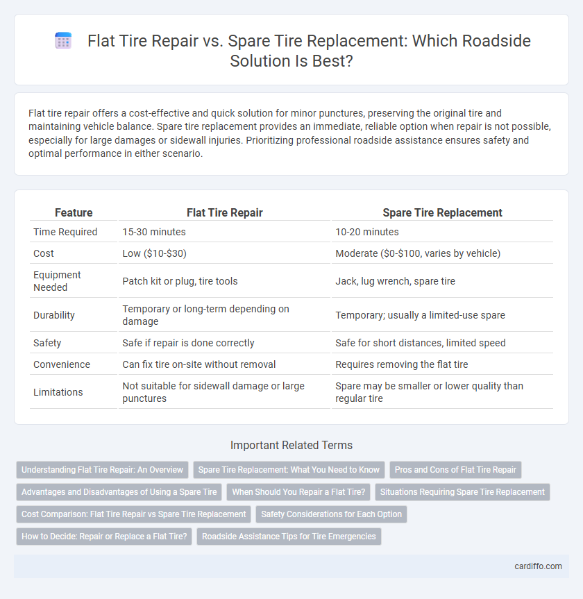 Flat Tire Repair vs. Spare Tire Replacement: Which Roadside Solution Is Best?