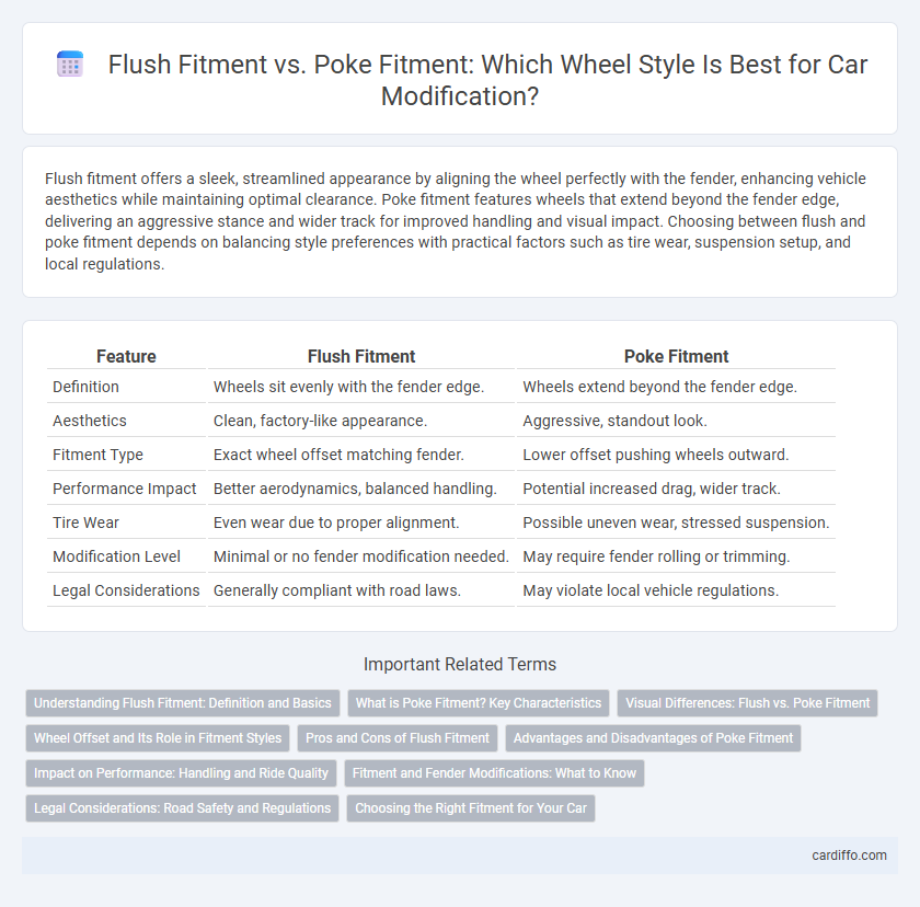 Flush Fitment vs. Poke Fitment: Which Wheel Style Is Best for Car Modification?