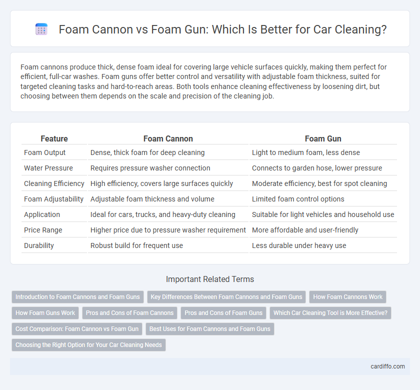 Foam Cannon vs Foam Gun: Which Is Better for Car Cleaning?