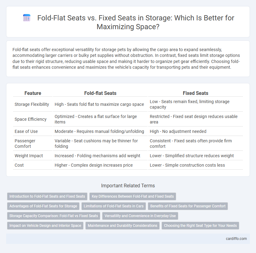 Fold-Flat Seats vs. Fixed Seats in Storage: Which Is Better for Maximizing Space?