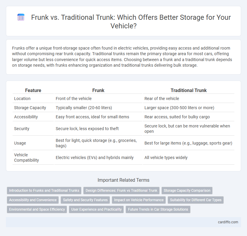 Frunk vs. Traditional Trunk: Which Offers Better Storage for Your Vehicle?