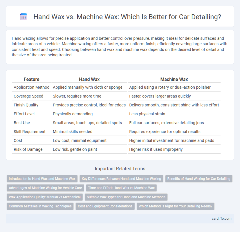 Hand Wax vs. Machine Wax: Which Is Better for Car Detailing?