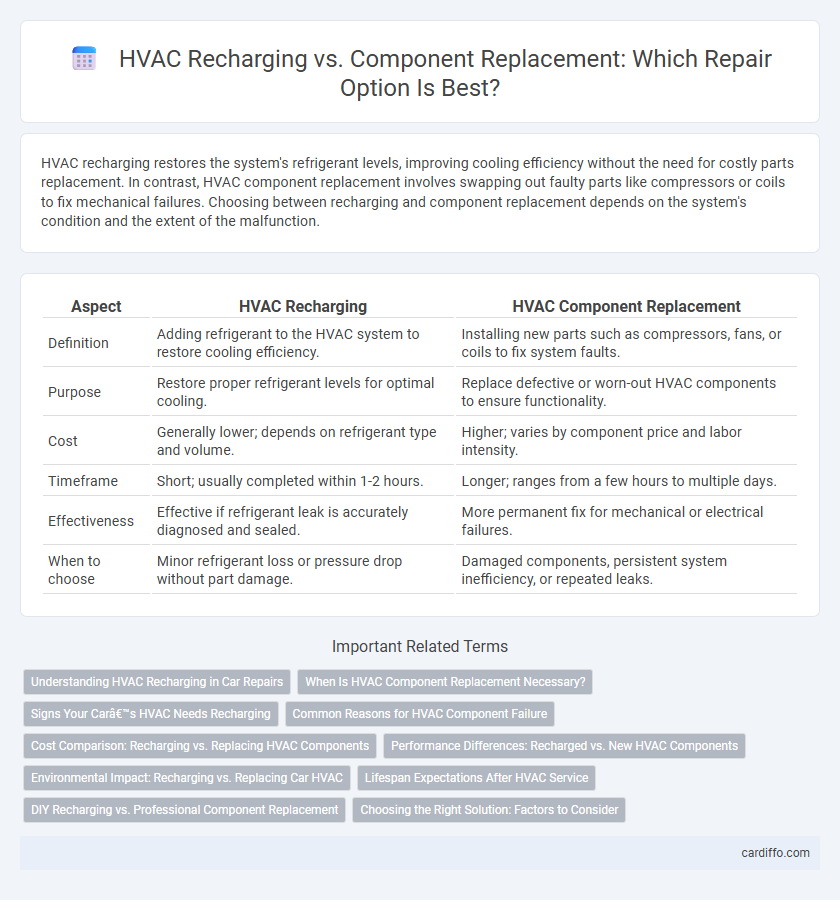 HVAC Recharging vs. Component Replacement: Which Repair Option Is Best?