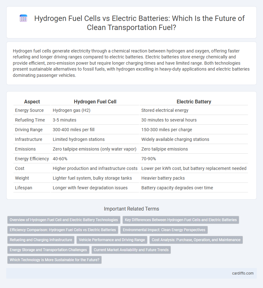 Hydrogen Fuel Cells vs Electric Batteries: Which Is the Future of Clean Transportation Fuel?