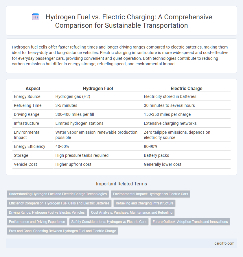 Hydrogen Fuel vs. Electric Charging: A Comprehensive Comparison for Sustainable Transportation
