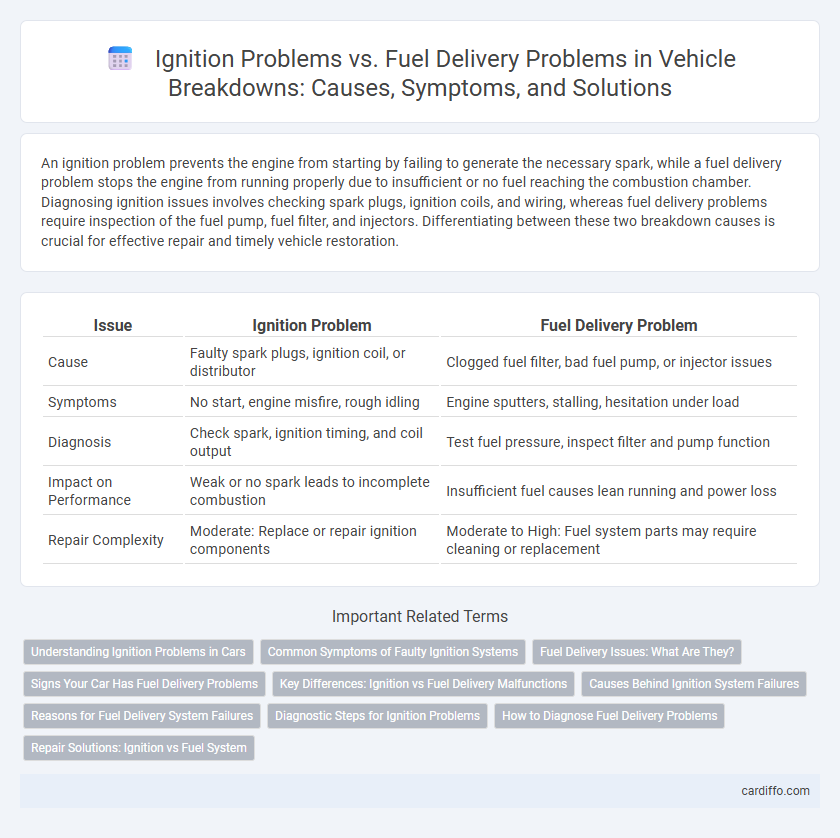 Ignition Problems vs. Fuel Delivery Problems in Vehicle Breakdowns: Causes, Symptoms, and Solutions
