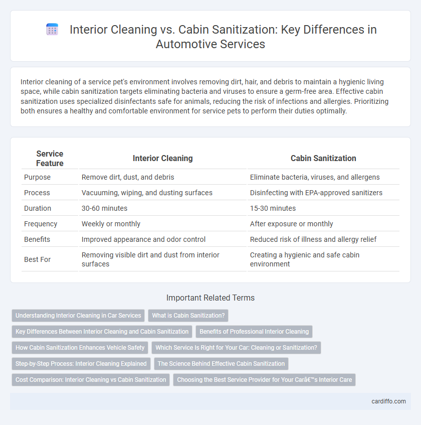 Interior Cleaning vs. Cabin Sanitization: Key Differences in Automotive Services