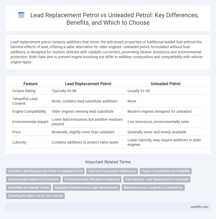 Lead Replacement Petrol vs Unleaded Petrol: Key Differences, Benefits, and Which to Choose