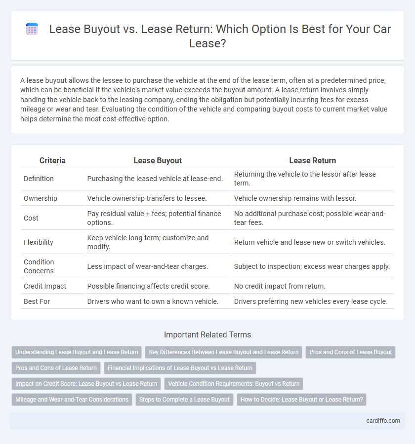 Lease Buyout vs. Lease Return: Which Option Is Best for Your Car Lease?