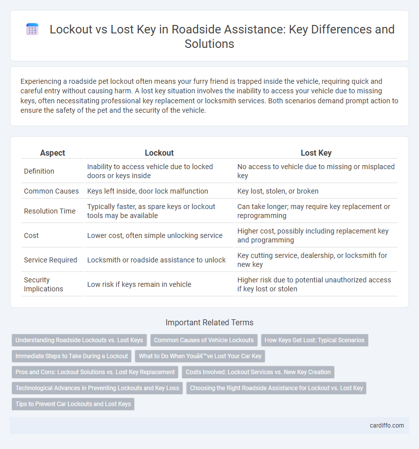 Lockout vs Lost Key in Roadside Assistance: Key Differences and Solutions