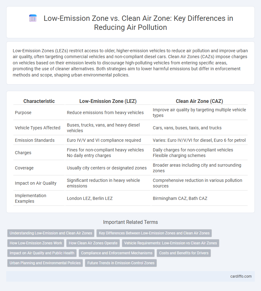 Low-Emission Zone vs. Clean Air Zone: Key Differences in Reducing Air Pollution