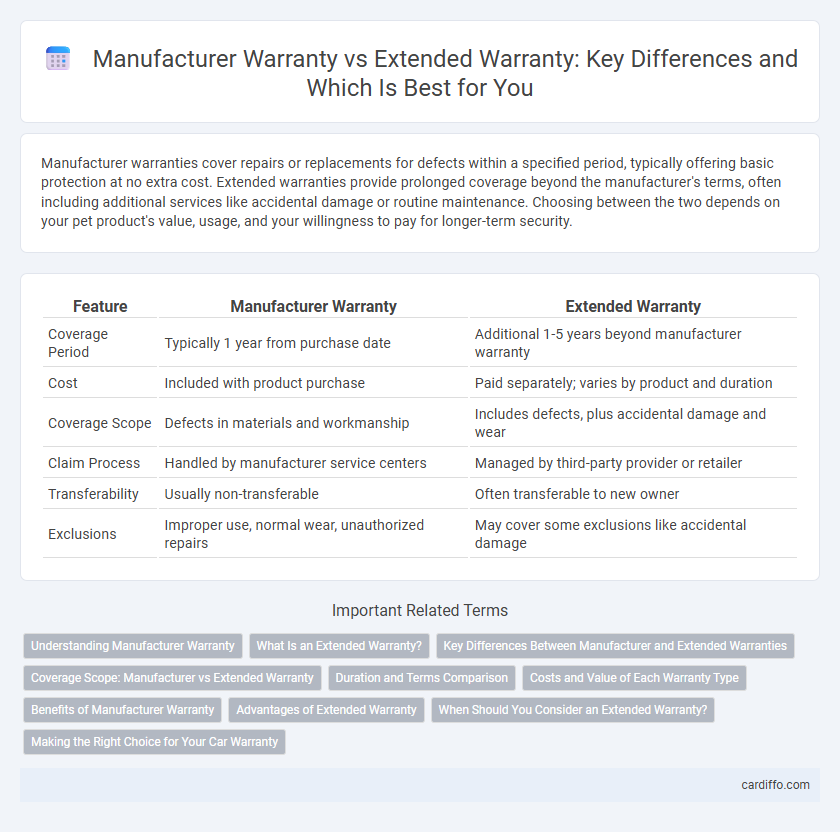 Manufacturer Warranty vs Extended Warranty: Key Differences and Which Is Best for You
