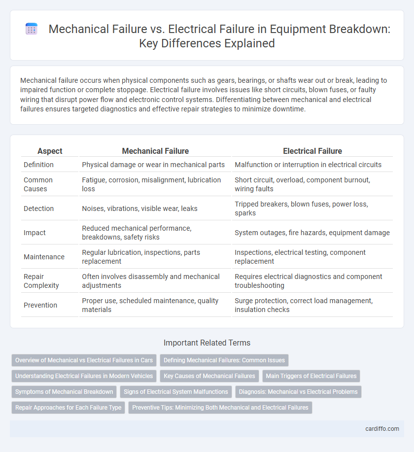 Mechanical Failure vs. Electrical Failure in Equipment Breakdown: Key Differences Explained