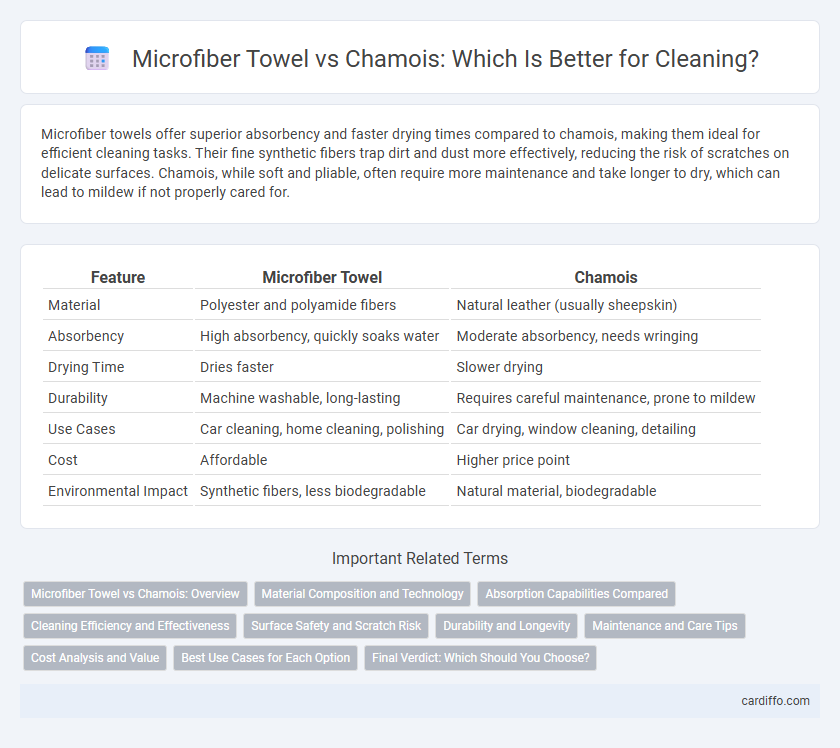 Microfiber Towel vs Chamois: Which Is Better for Cleaning?
