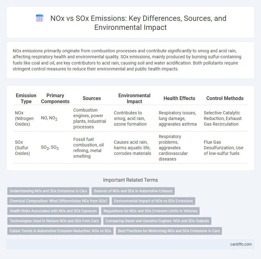 NOx vs SOx Emissions: Key Differences, Sources, and Environmental Impact