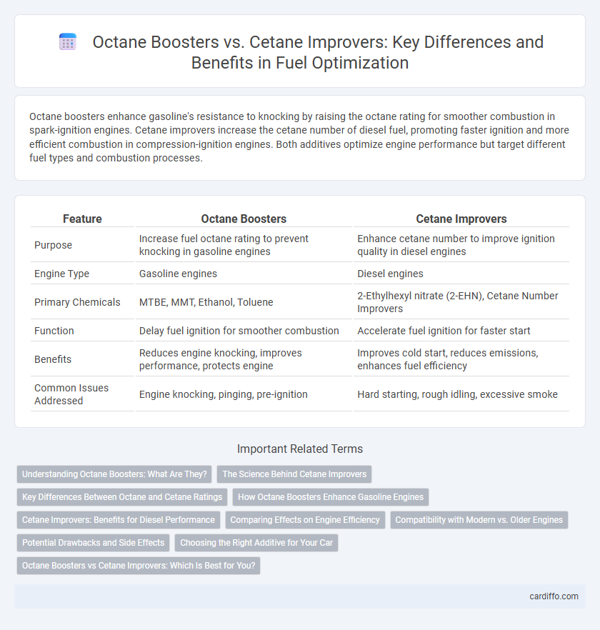 Octane Boosters vs. Cetane Improvers: Key Differences and Benefits in Fuel Optimization