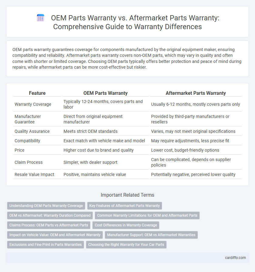OEM Parts Warranty vs. Aftermarket Parts Warranty: Comprehensive Guide to Warranty Differences