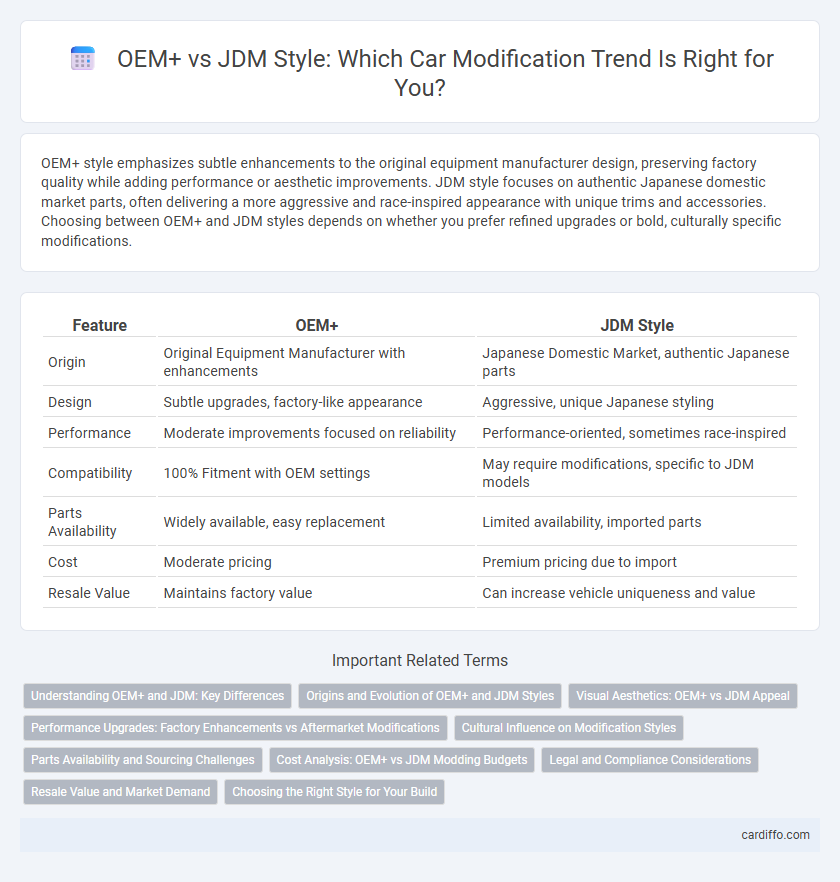 OEM+ vs JDM Style: Which Car Modification Trend Is Right for You?