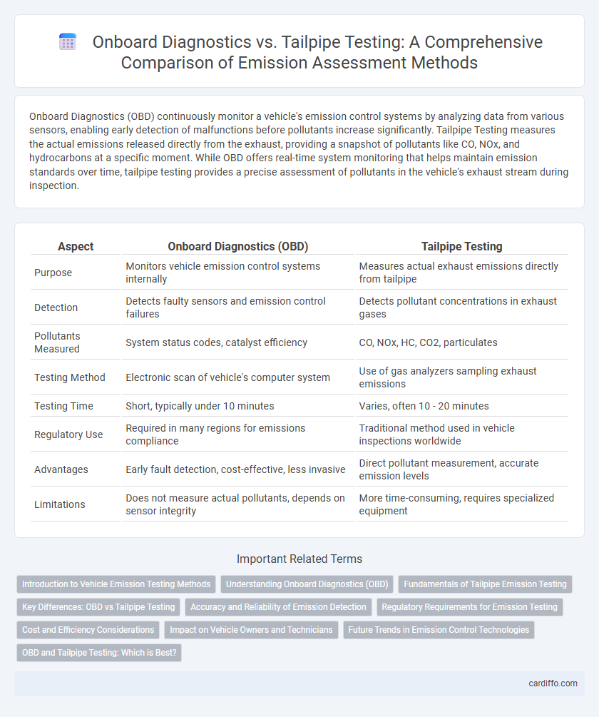 Onboard Diagnostics vs. Tailpipe Testing: A Comprehensive Comparison of Emission Assessment Methods