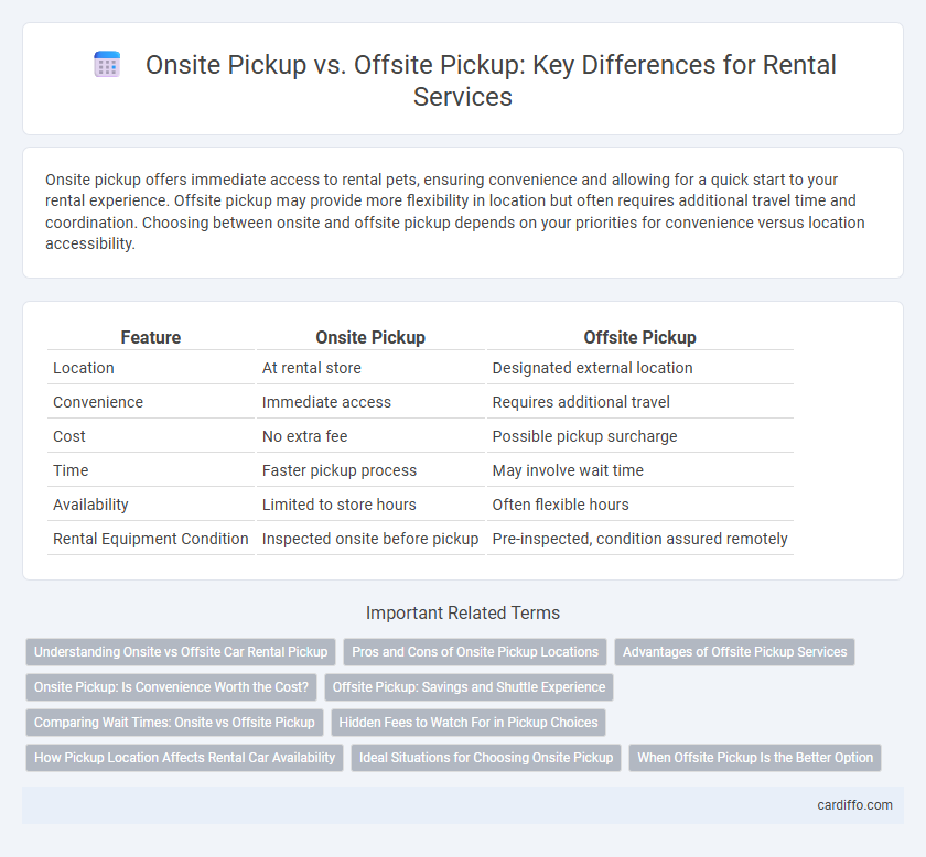 Onsite Pickup vs. Offsite Pickup: Key Differences for Rental Services