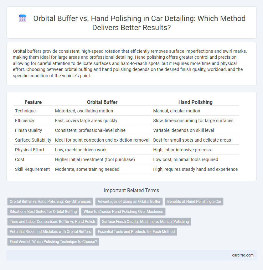 Orbital Buffer vs. Hand Polishing in Car Detailing: Which Method Delivers Better Results?