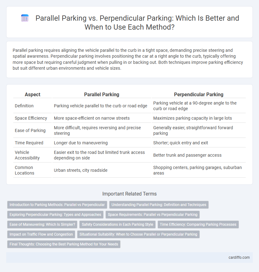 Parallel Parking vs. Perpendicular Parking: Which Is Better and When to Use Each Method?
