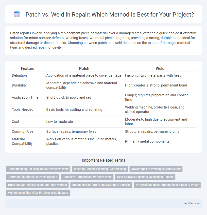 Patch vs. Weld in Repair: Which Method Is Best for Your Project?