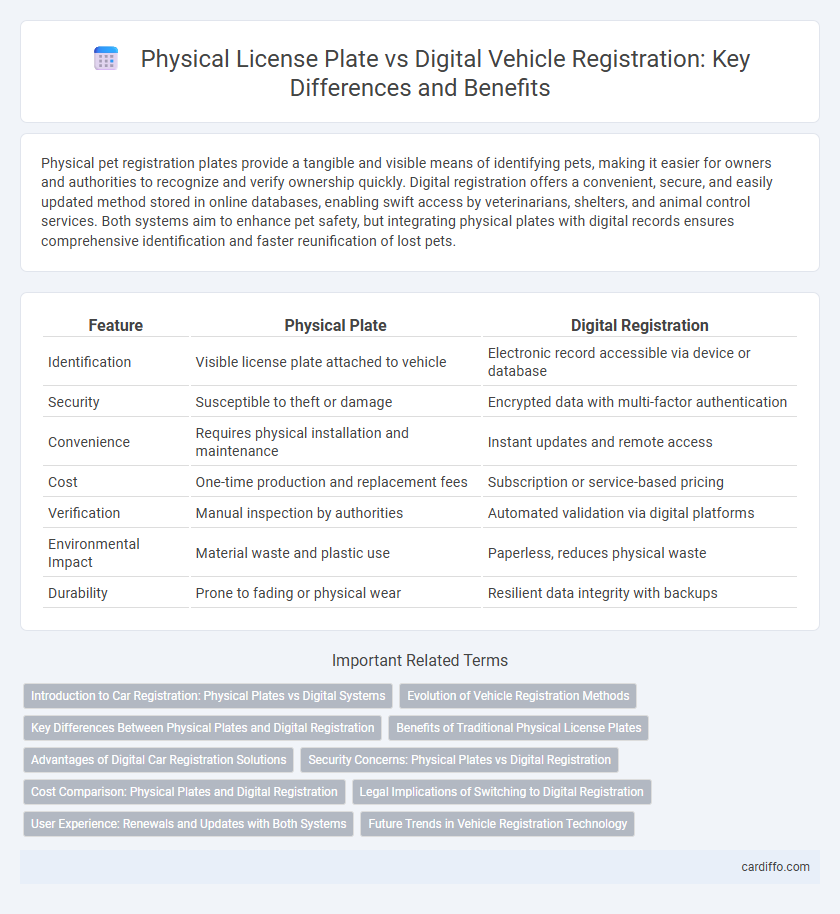 Physical License Plate vs Digital Vehicle Registration: Key Differences and Benefits