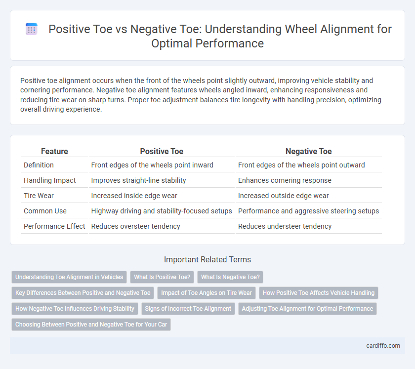 Positive Toe vs Negative Toe: Understanding Wheel Alignment for Optimal Performance