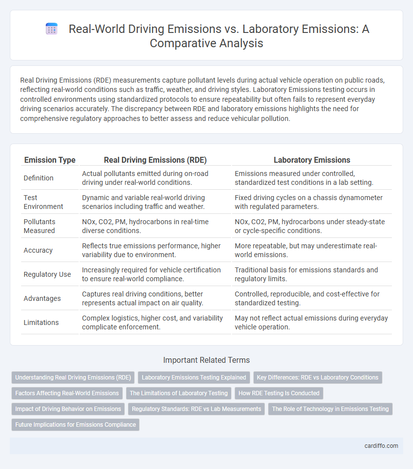 Real-World Driving Emissions vs. Laboratory Emissions: A Comparative Analysis