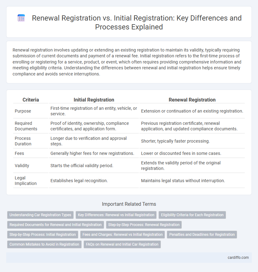 Renewal Registration vs. Initial Registration: Key Differences and Processes Explained