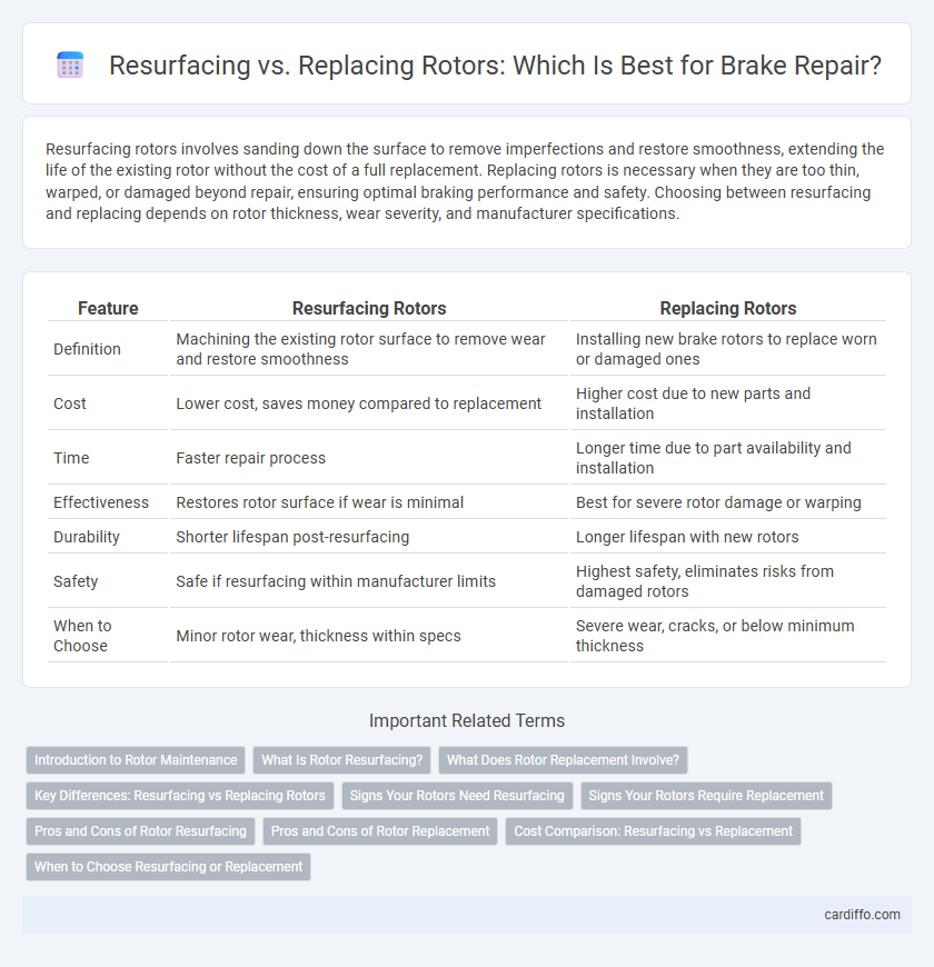 Resurfacing vs. Replacing Rotors: Which Is Best for Brake Repair?