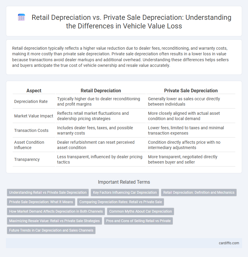 Retail Depreciation vs. Private Sale Depreciation: Understanding the Differences in Vehicle Value Loss