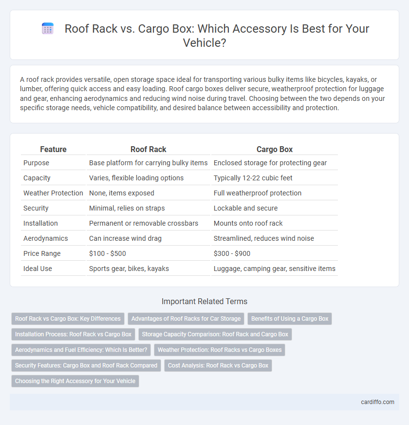 Roof Rack vs. Cargo Box: Which Accessory Is Best for Your Vehicle?