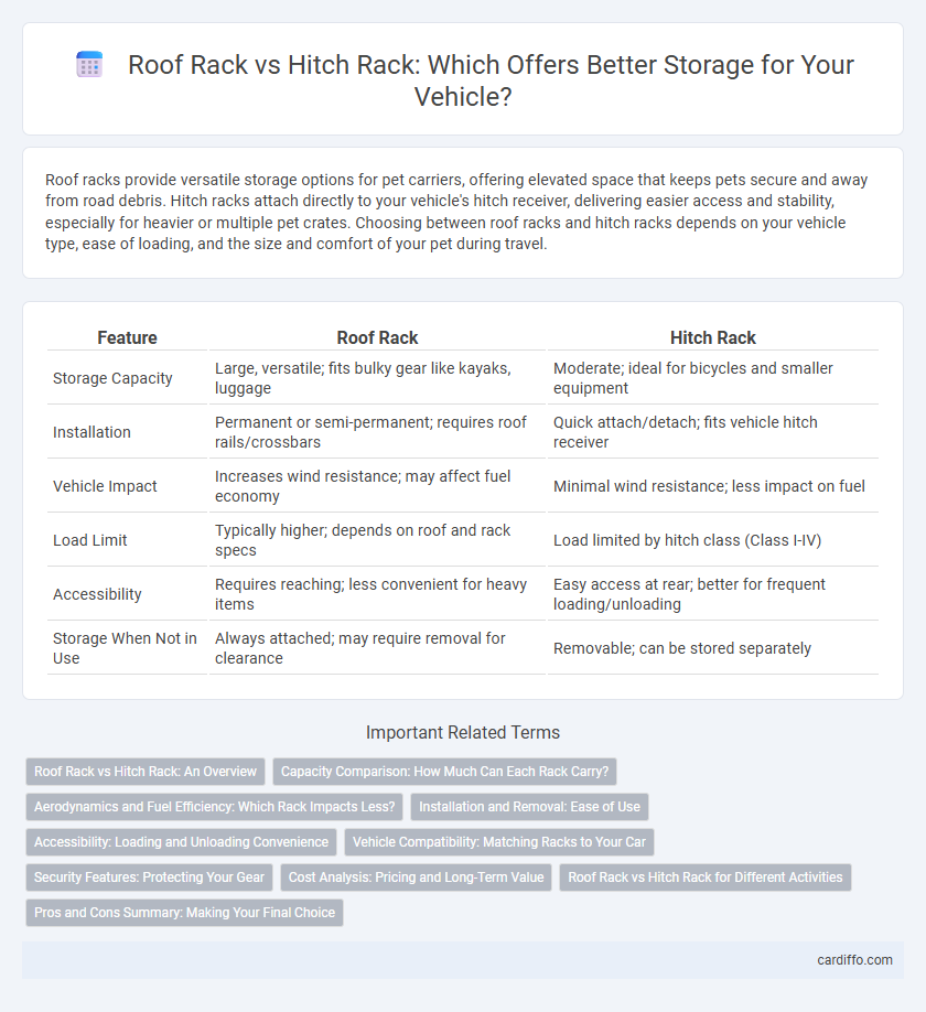 Roof Rack vs Hitch Rack: Which Offers Better Storage for Your Vehicle?