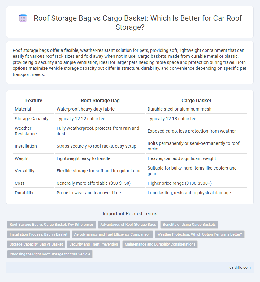 Roof Storage Bag vs Cargo Basket: Which Is Better for Car Roof Storage?