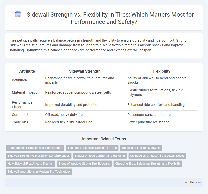 Sidewall Strength vs. Flexibility in Tires: Which Matters Most for Performance and Safety?