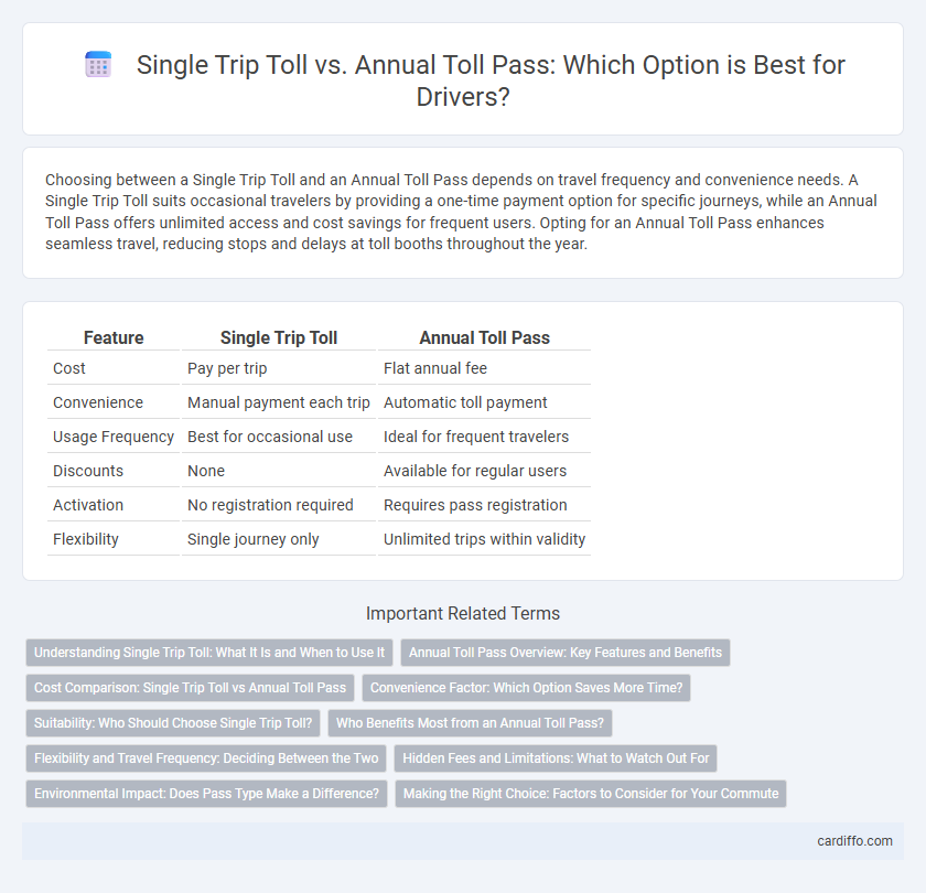 Single Trip Toll vs. Annual Toll Pass: Which Option is Best for Drivers?