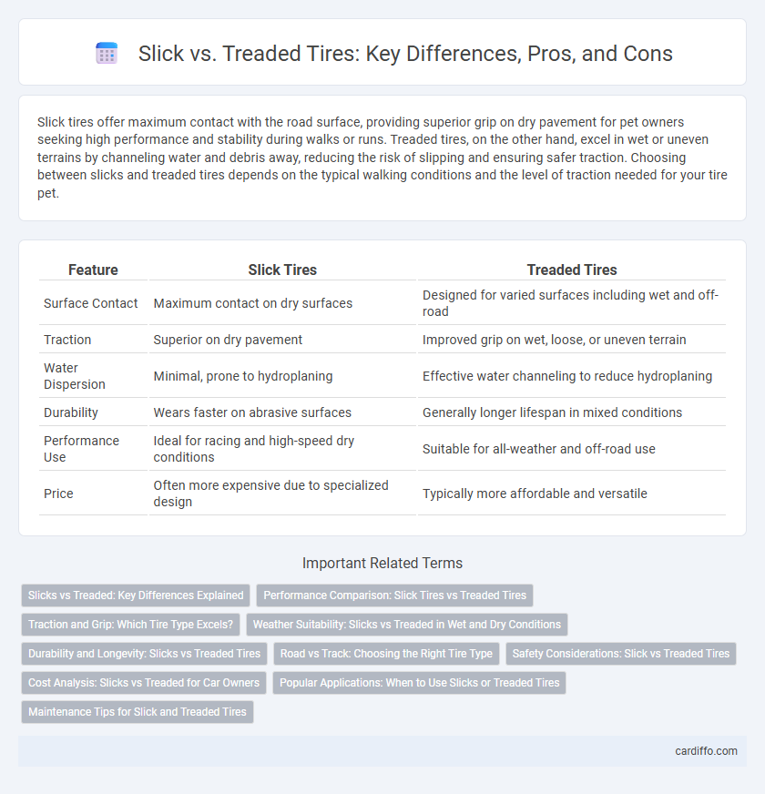 Slick vs. Treaded Tires: Key Differences, Pros, and Cons