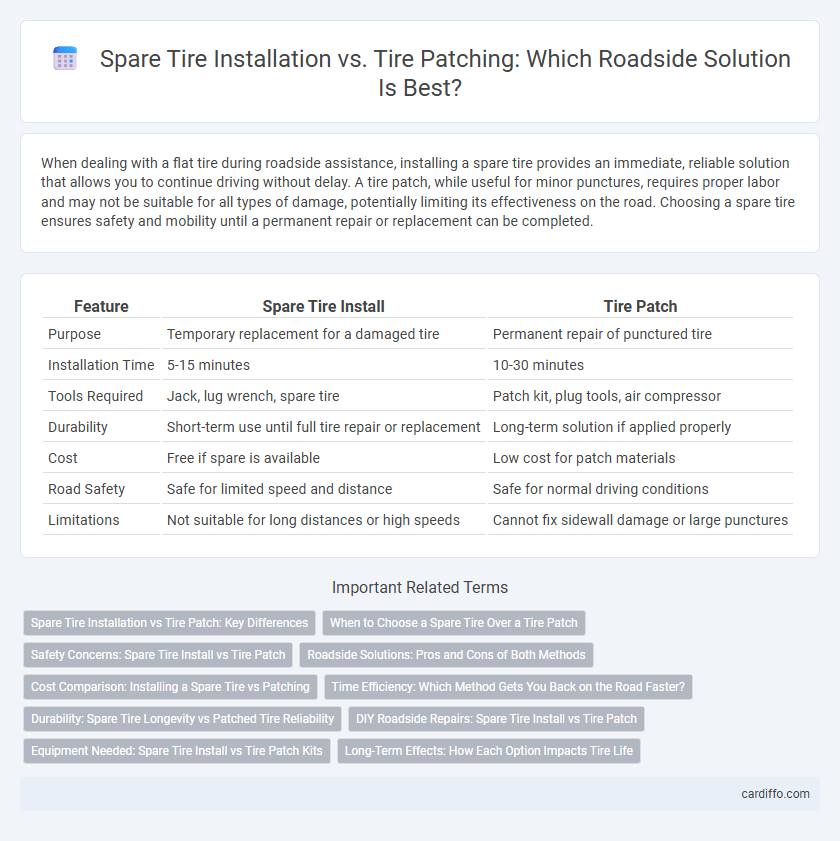 Spare Tire Installation vs. Tire Patching: Which Roadside Solution Is Best?