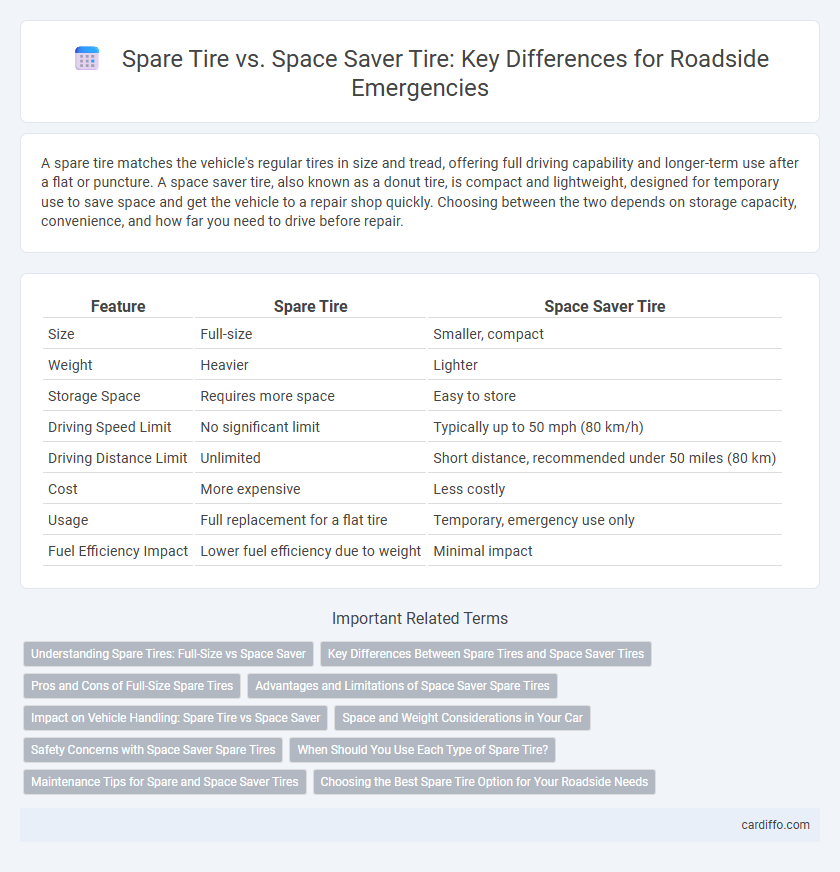 Spare Tire vs. Space Saver Tire: Key Differences for Roadside Emergencies